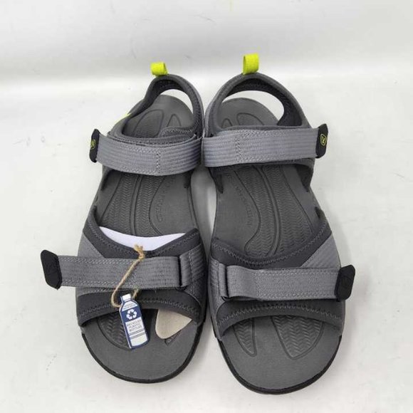 New men\'s 13 Keen Targhee III Open Toe H2 water hiking sandals shoes Steel Grey main image 4